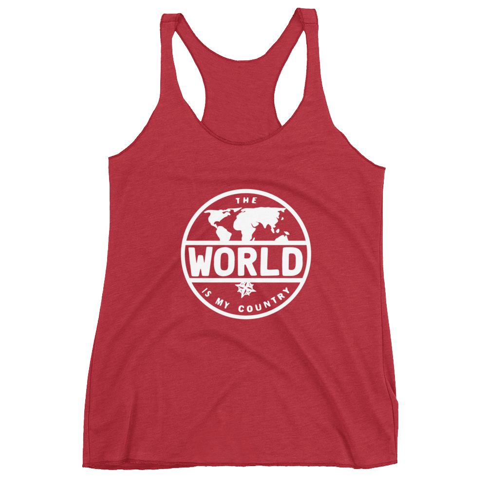 'The World' Women's Racerback Tank
