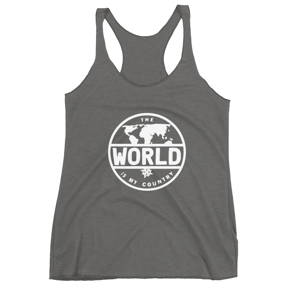 'The World' Women's Racerback Tank