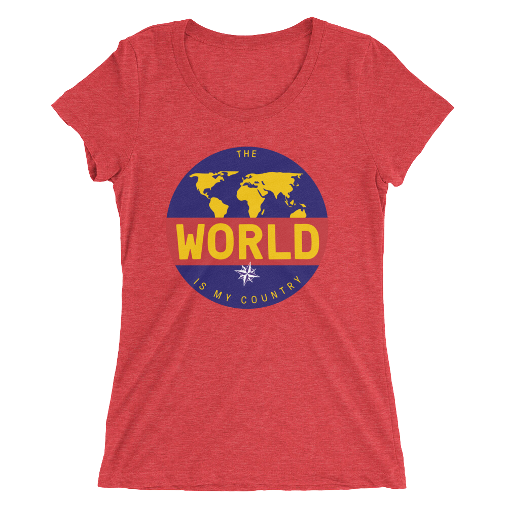 'The Traveler' Front Print Ladies' short sleeve t-shirt
