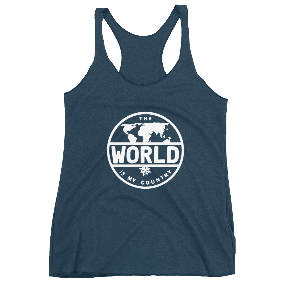 'The World' Women's Racerback Tank