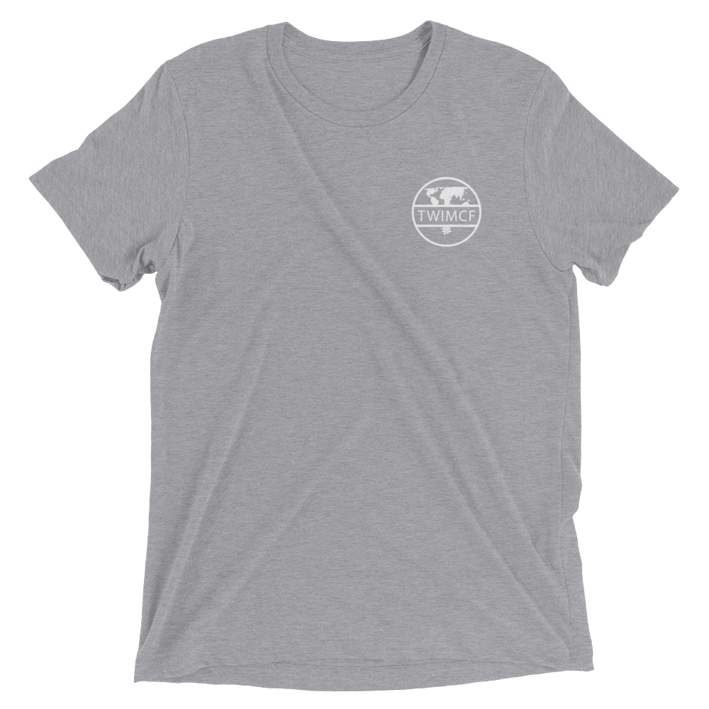 'The World' - Back White Logo Short sleeve t-shirt
